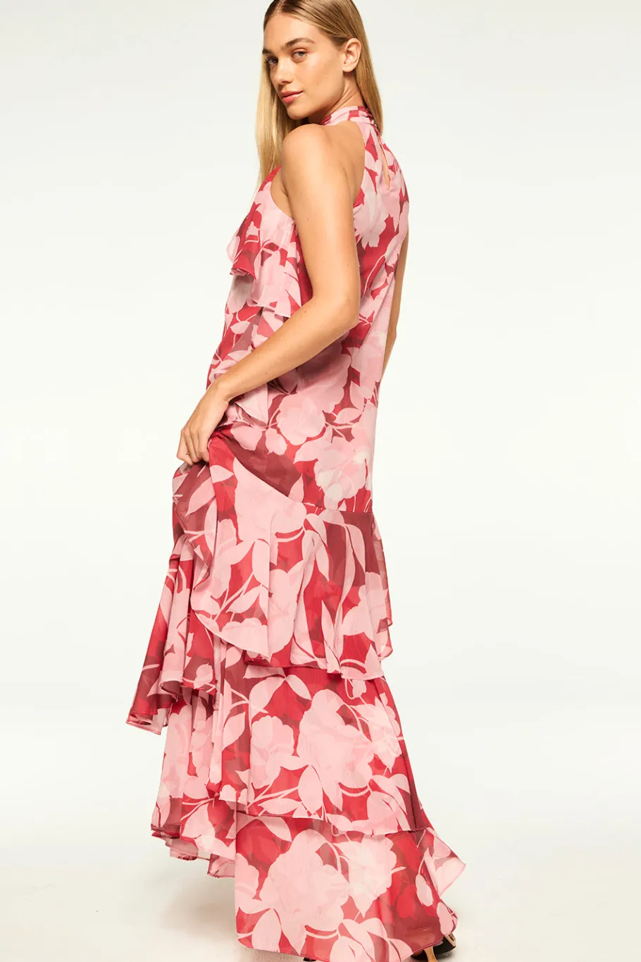 MISA Los Angeles Wedding Guest|Maxi>CALISSA DRESS Florarosada