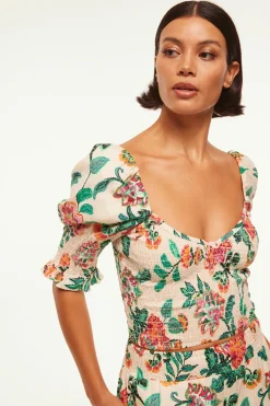 MISA Los Angeles Honeymoon|Matching Sets>CALLA TOP Malikapaisleyfloral