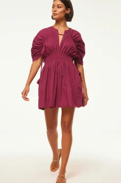 MISA Los Angeles Mini|Dresses>CAMILA DRESS Orchidcottonpoplin