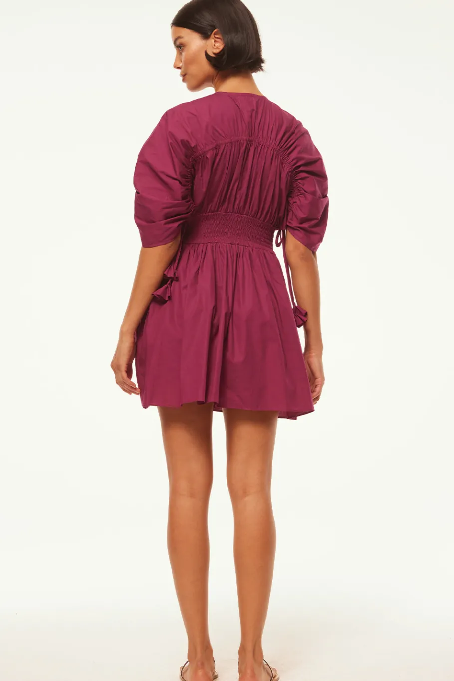 MISA Los Angeles Mini|Dresses>CAMILA DRESS Orchidcottonpoplin