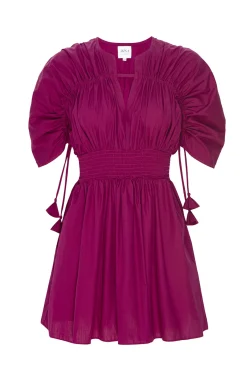 MISA Los Angeles Mini|Dresses>CAMILA DRESS Orchidcottonpoplin
