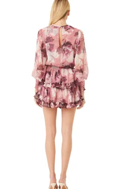 MISA Los Angeles Long-sleeve|Misa Classics>CAMILA DRESS Floratropicalmix