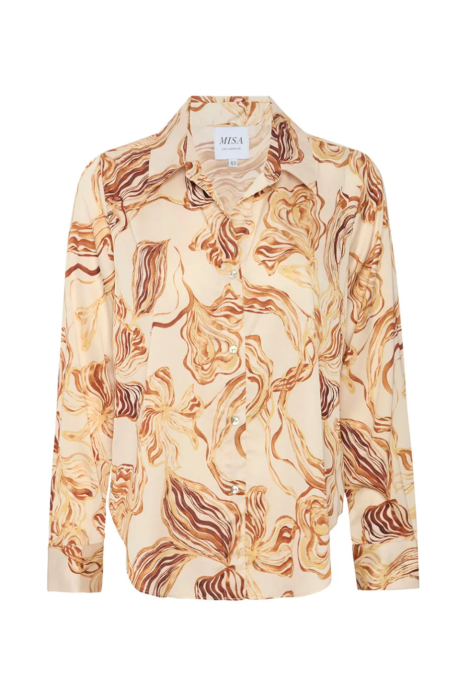 MISA Los Angeles Tops>CELINE TOP Goldenstrawsatin