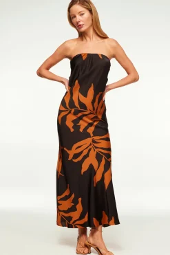 MISA Los Angeles Maxi|Dresses>CHERYL DRESS Fernalglow