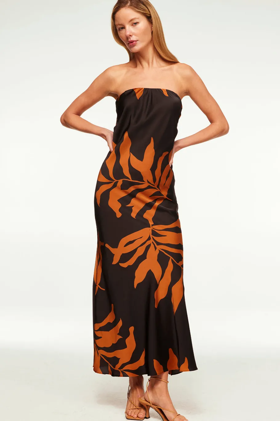 MISA Los Angeles Maxi|Dresses>CHERYL DRESS Fernalglow