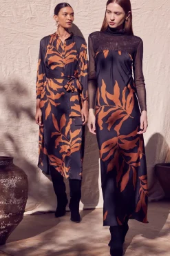 MISA Los Angeles Maxi|Dresses>CHERYL DRESS Fernalglow