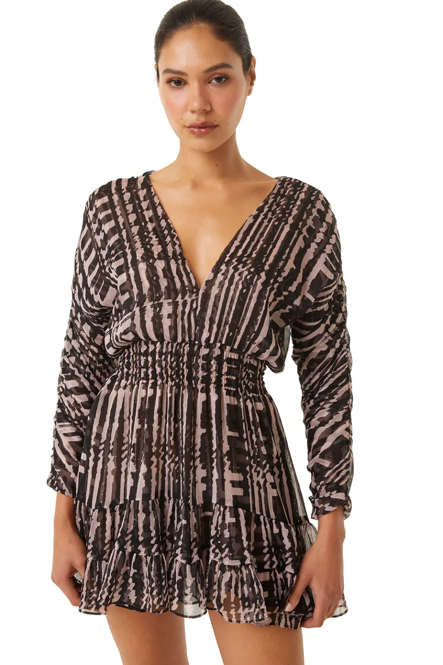 MISA Los Angeles Long-sleeve|Misa Classics>CHIARA DRESS Holidayabstraction