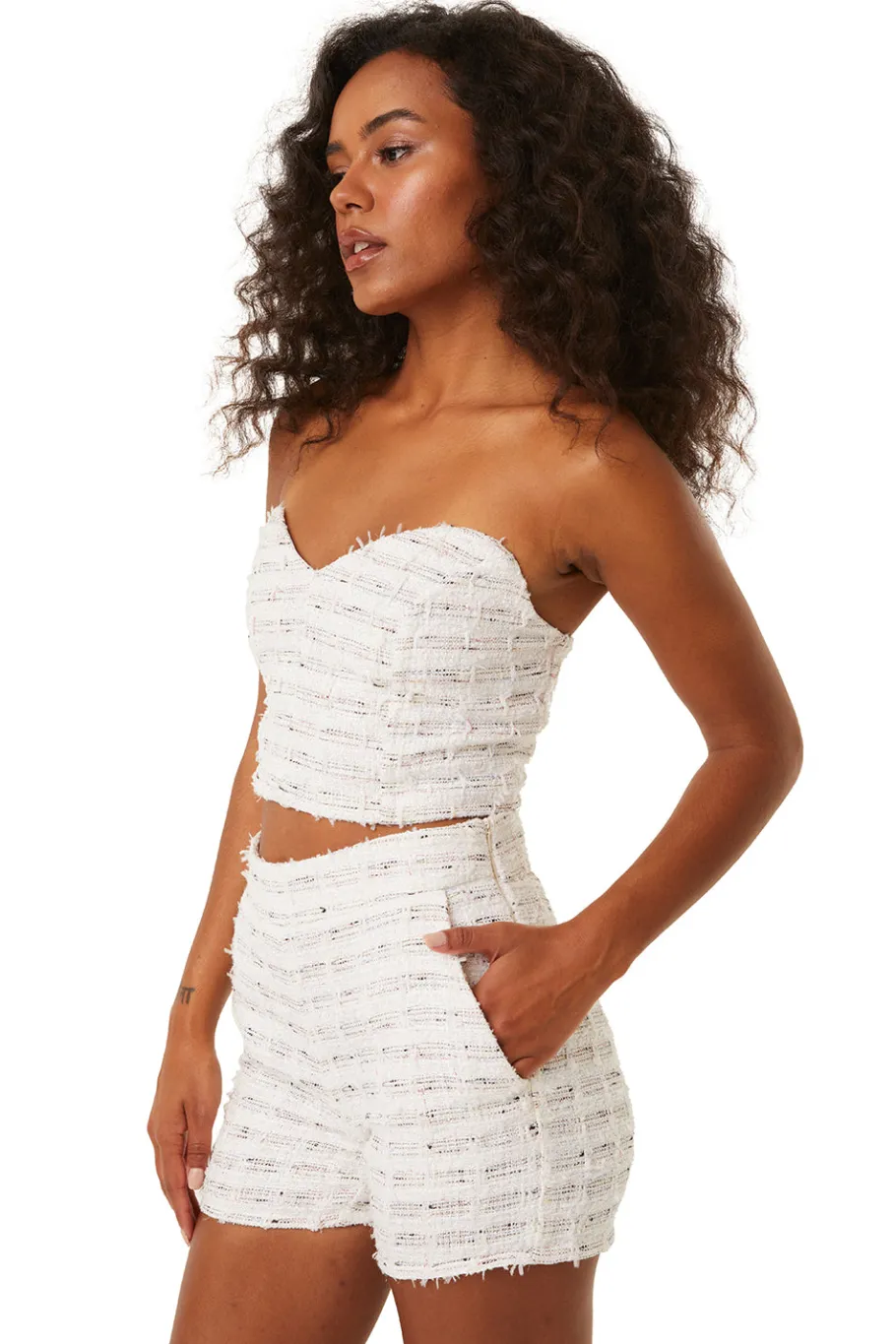 MISA Los Angeles Classic White|Matching Sets>CHOUPETTE SHORT Winterwhite