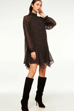 MISA Los Angeles Dresses>CINDY DRESS Blacklapiseye