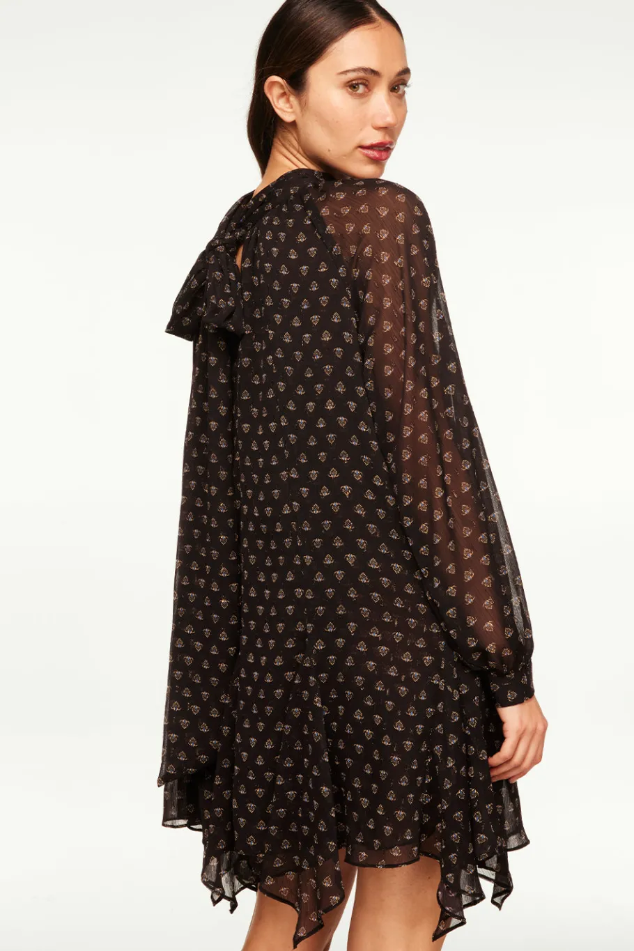 MISA Los Angeles Dresses>CINDY DRESS Blacklapiseye