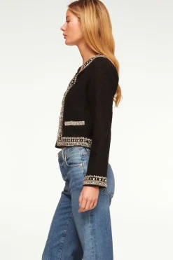 MISA Los Angeles Jackets|Tops>CURTIS JACKET Blacktweed