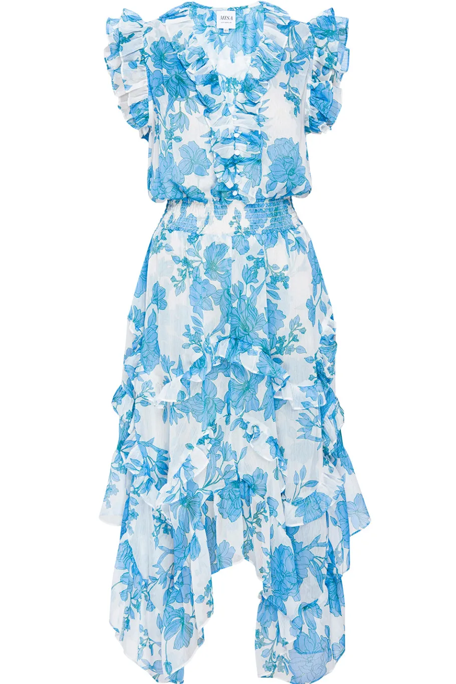 MISA Los Angeles Wedding Guest|Engagement Party>DAKOTA DRESS Turquoiseflorachiffon