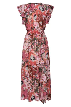MISA Los Angeles Honeymoon|Midi>DALITA DRESS Resortbatikchiffon