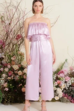 MISA Los Angeles Shower|Engagement Party>DIANDRA JUMPSUIT Pinksatin