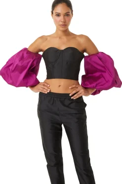MISA Los Angeles Tops>DITA TOP Black/magenta