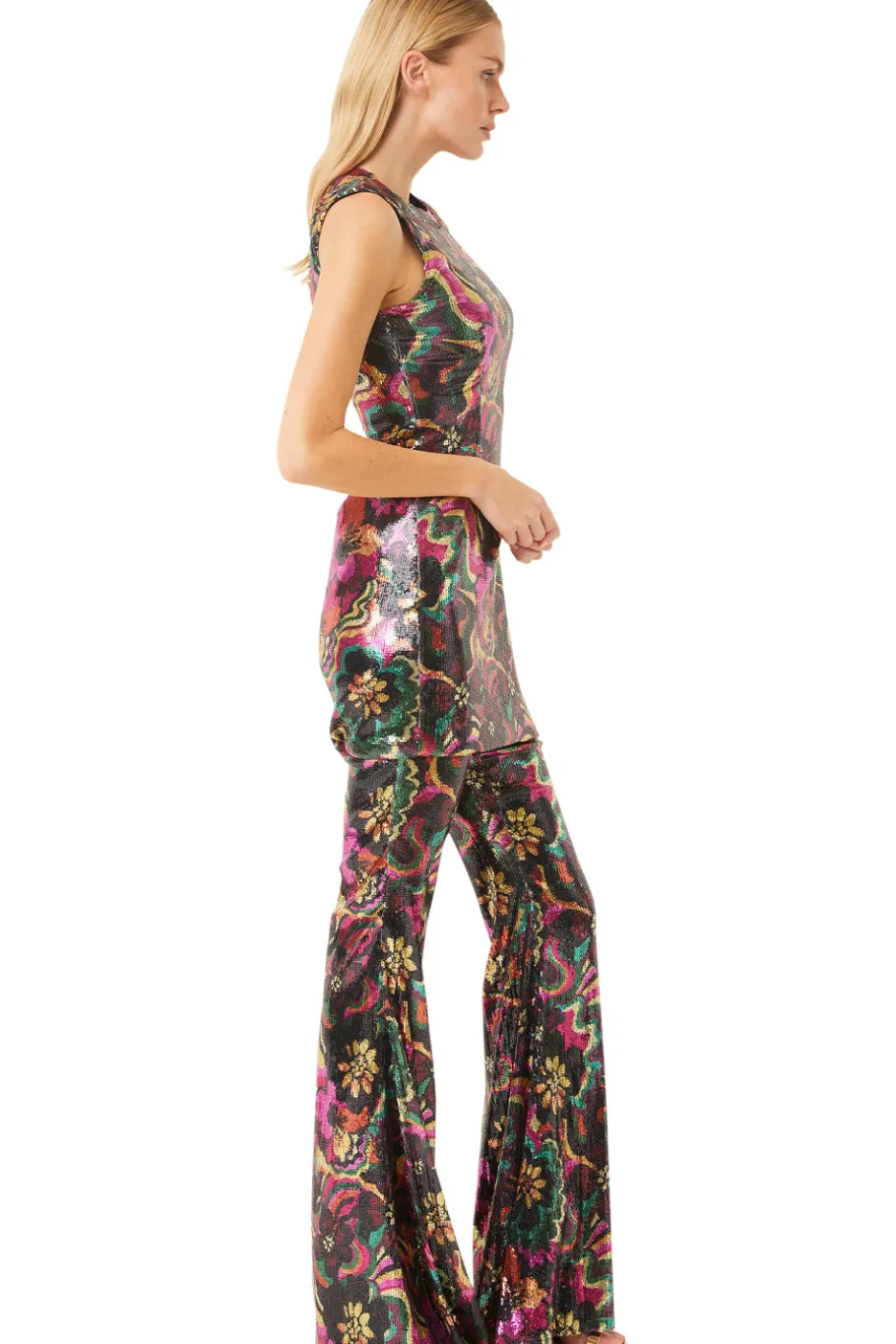 MISA Los Angeles Wedding Guest|Mini>EDIE DRESS Floragroovesequin