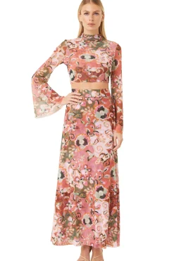 MISA Los Angeles Honeymoon|Matching Sets>EKAT SKIRT Resortbatikmesh