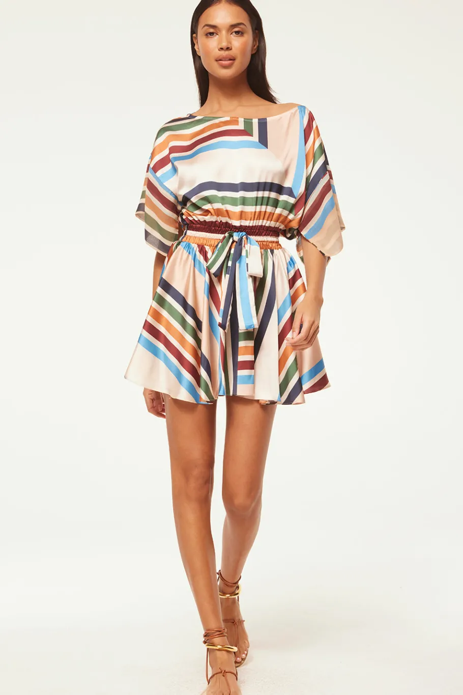MISA Los Angeles Mini|Dresses>ELIA DRESS Sanmiguelstripemix
