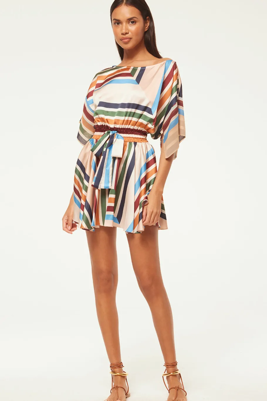 MISA Los Angeles Mini|Dresses>ELIA DRESS Sanmiguelstripemix