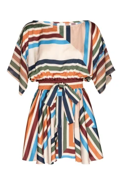 MISA Los Angeles Mini|Dresses>ELIA DRESS Sanmiguelstripemix