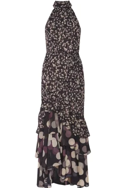 MISA Los Angeles Wedding Guest|Midi>ELIANA DRESS Polkadotmix