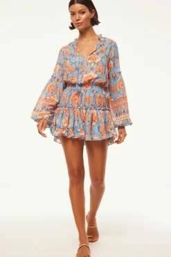 MISA Los Angeles Long-sleeve|Misa Classics>ELISABETTA DRESS Cagedfloral