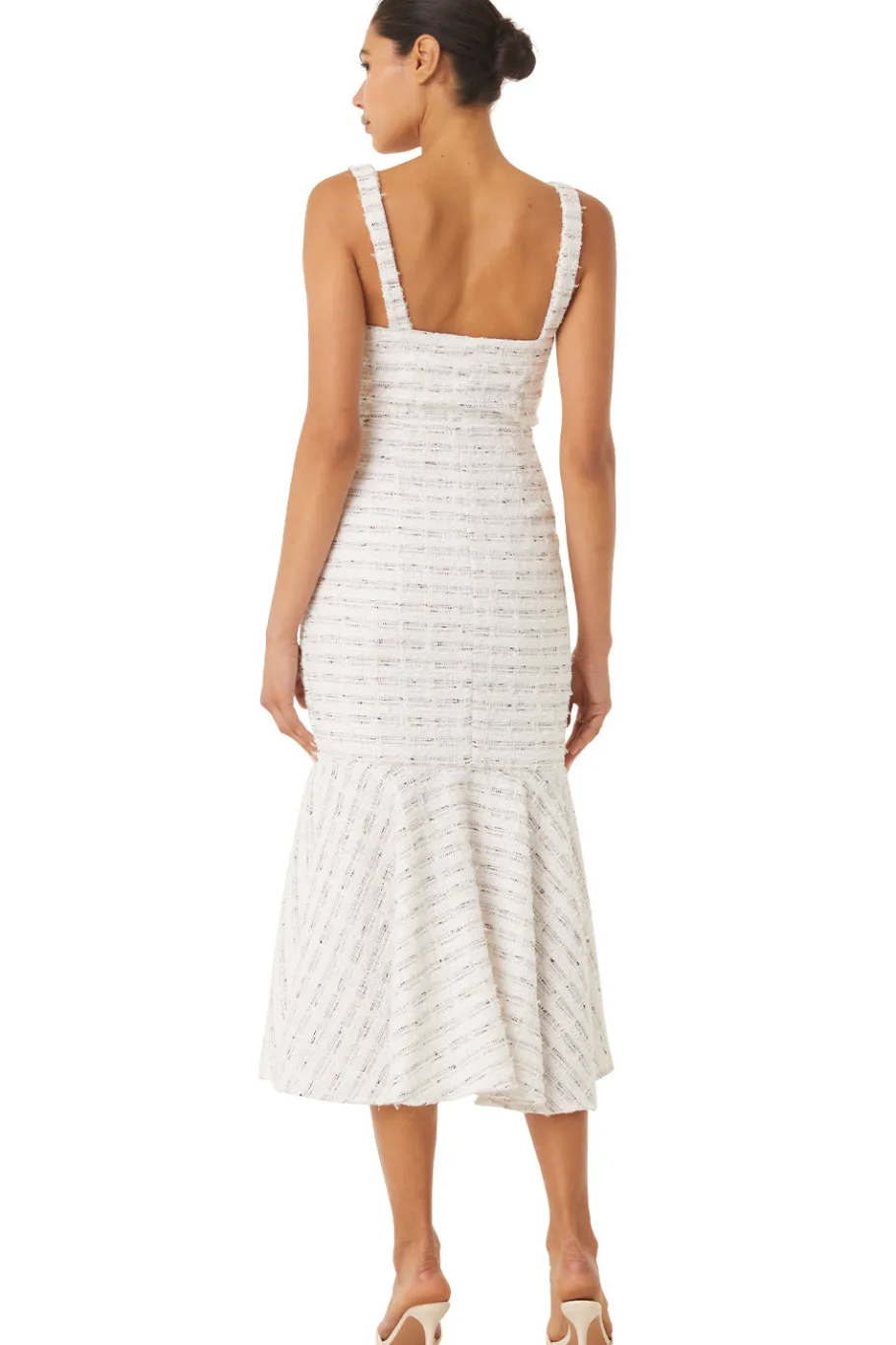 MISA Los Angeles Wedding Guest|Midi>ELKE DRESS Winterwhite