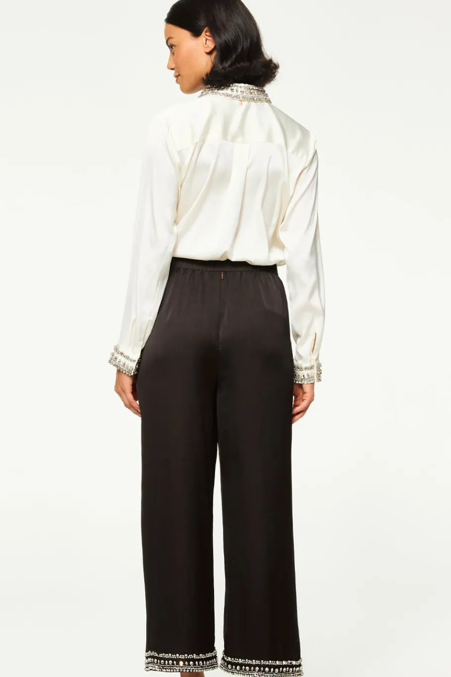 MISA Los Angeles Matching Sets|Tops>ELLIE TOP Ivorysatin