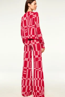 MISA Los Angeles Knits|Matching Sets>ELVIN CARDIGAN Pinku0026red