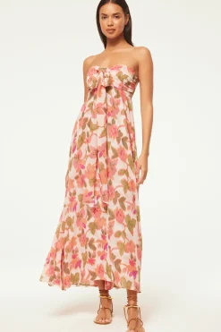 MISA Los Angeles Wedding Guest|Maxi>EMINE DRESS Sonoranflorachiffon