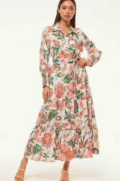 MISA Los Angeles Long-sleeve|Misa Classics>ESMÉE DRESS Casablancafloral