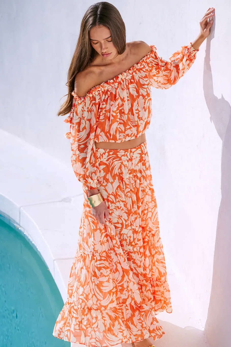 MISA Los Angeles Matching Sets|Tops>EVA TOP Patmostangerine