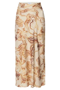 MISA Los Angeles Matching Sets|Skirts & Shorts>FAY SKIRT Goldenstrawsatin