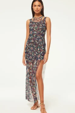 MISA Los Angeles Jersey & Mesh|Misa Classics>FERNANDA DRESS Indigoburst