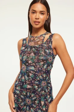 MISA Los Angeles Jersey & Mesh|Misa Classics>FERNANDA DRESS Indigoburst