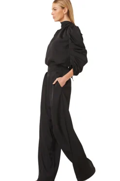 MISA Los Angeles Pants>FILIPPA PANT Blacksatin