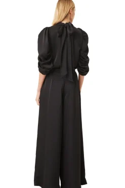 MISA Los Angeles Pants>FILIPPA PANT Blacksatin