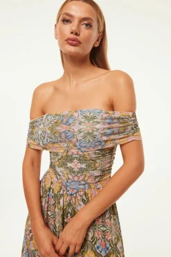 MISA Los Angeles Wedding Guest|Jersey & Mesh>FIORELLA DRESS Dolcevitakaleidoscope