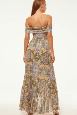 MISA Los Angeles Wedding Guest|Jersey & Mesh>FIORELLA DRESS Dolcevitakaleidoscope