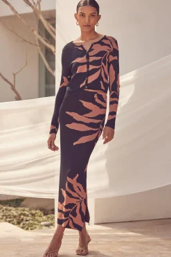 MISA Los Angeles Knits|Matching Sets>FIRA SKIRT Fernalglow