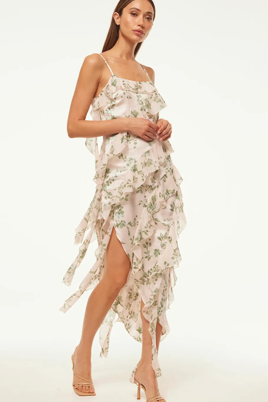 MISA Los Angeles Wedding Guest|Honeymoon>FLORENCE DRESS Whitesagebotanicamix