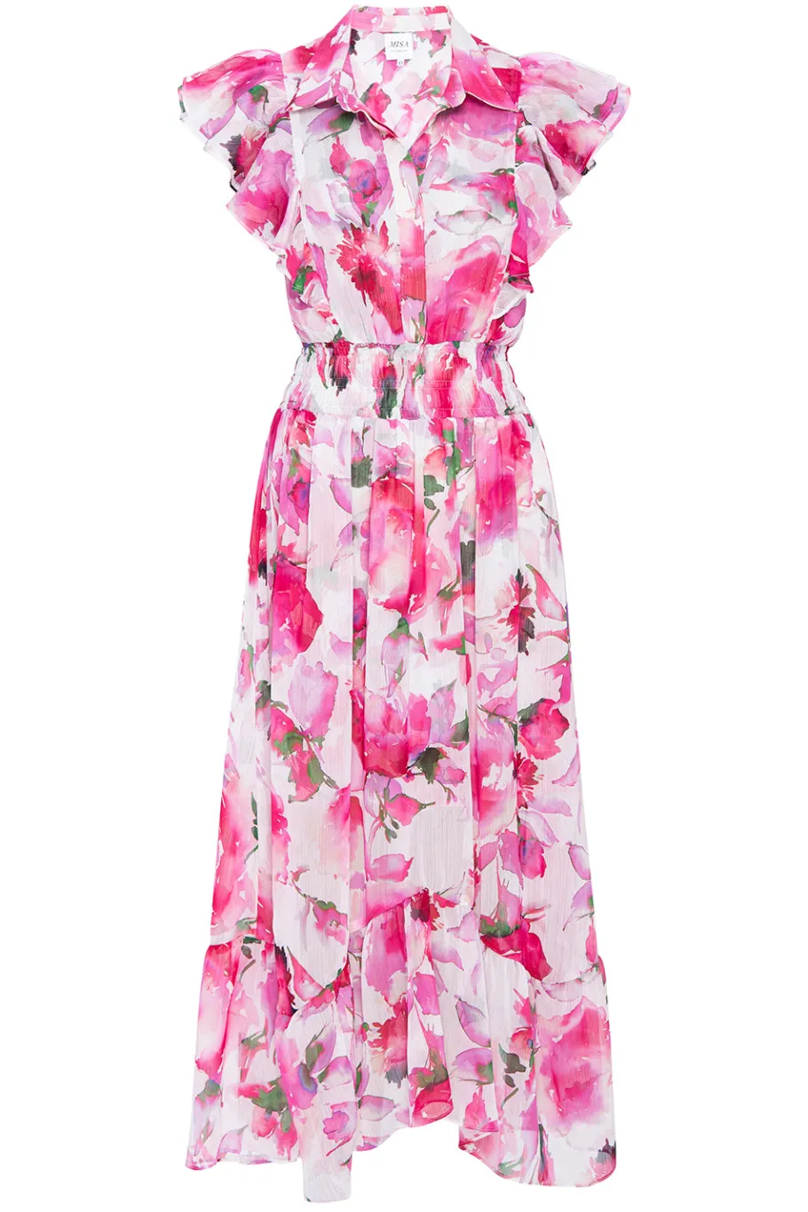 MISA Los Angeles Engagement Party|Midi>FLORENCIA DRESS Gardenfuchsia