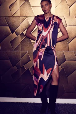 MISA Los Angeles Matching Sets|Skirts & Shorts>FRANCO SKIRT Canyonstripesatin
