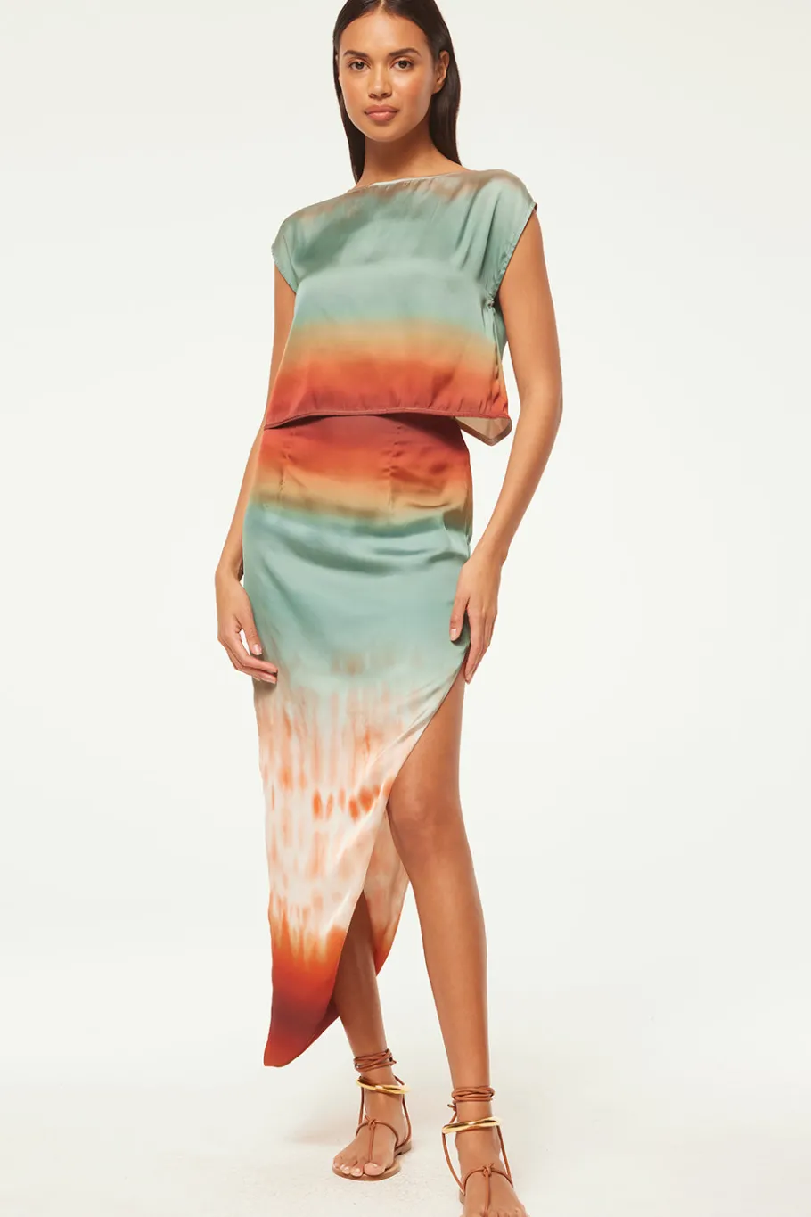 MISA Los Angeles Matching Sets|Skirts & Shorts>FRANKA SKIRT Carnelianombre