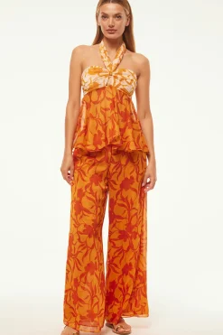 MISA Los Angeles Honeymoon|Pants>FREDA PANT Atlasfloralpersimmon