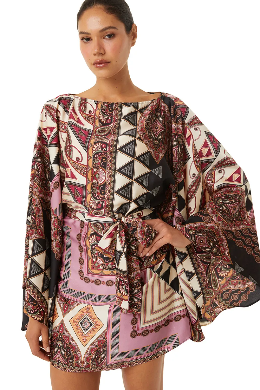 MISA Los Angeles Honeymoon|Mini>GIADA DRESS Leonardopatchwork