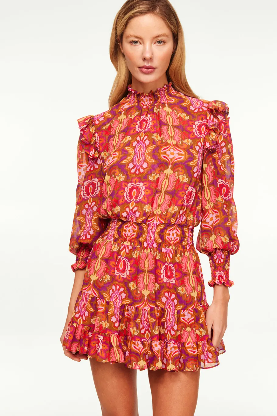 MISA Los Angeles Wedding Guest|Long-sleeve>GIANNA DRESS Chicnostalgicchiffon