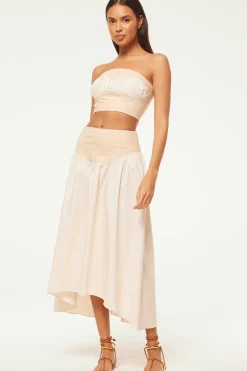 MISA Los Angeles Matching Sets|Tops>GOLNAZ TOP Ivorylinenmix
