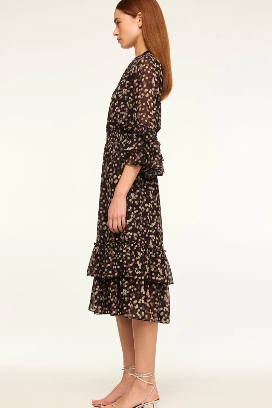 MISA Los Angeles Wedding Guest|Midi>GORDANA DRESS Polkadotsmall