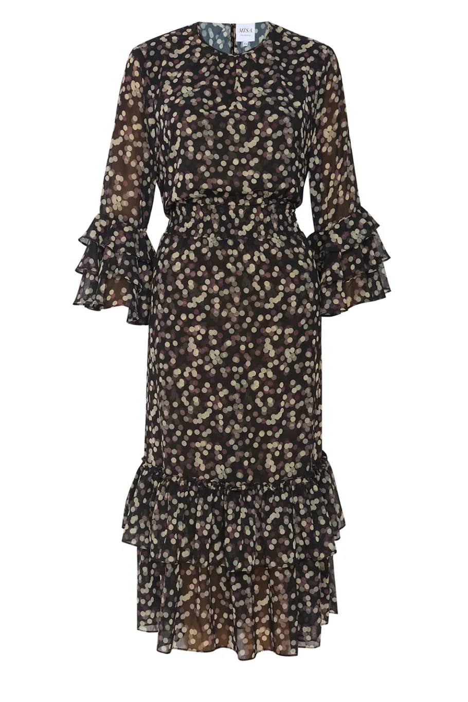 MISA Los Angeles Wedding Guest|Midi>GORDANA DRESS Polkadotsmall